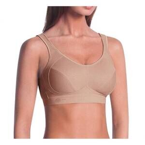 NEW ANITA maximum control wire free sports bra in desert